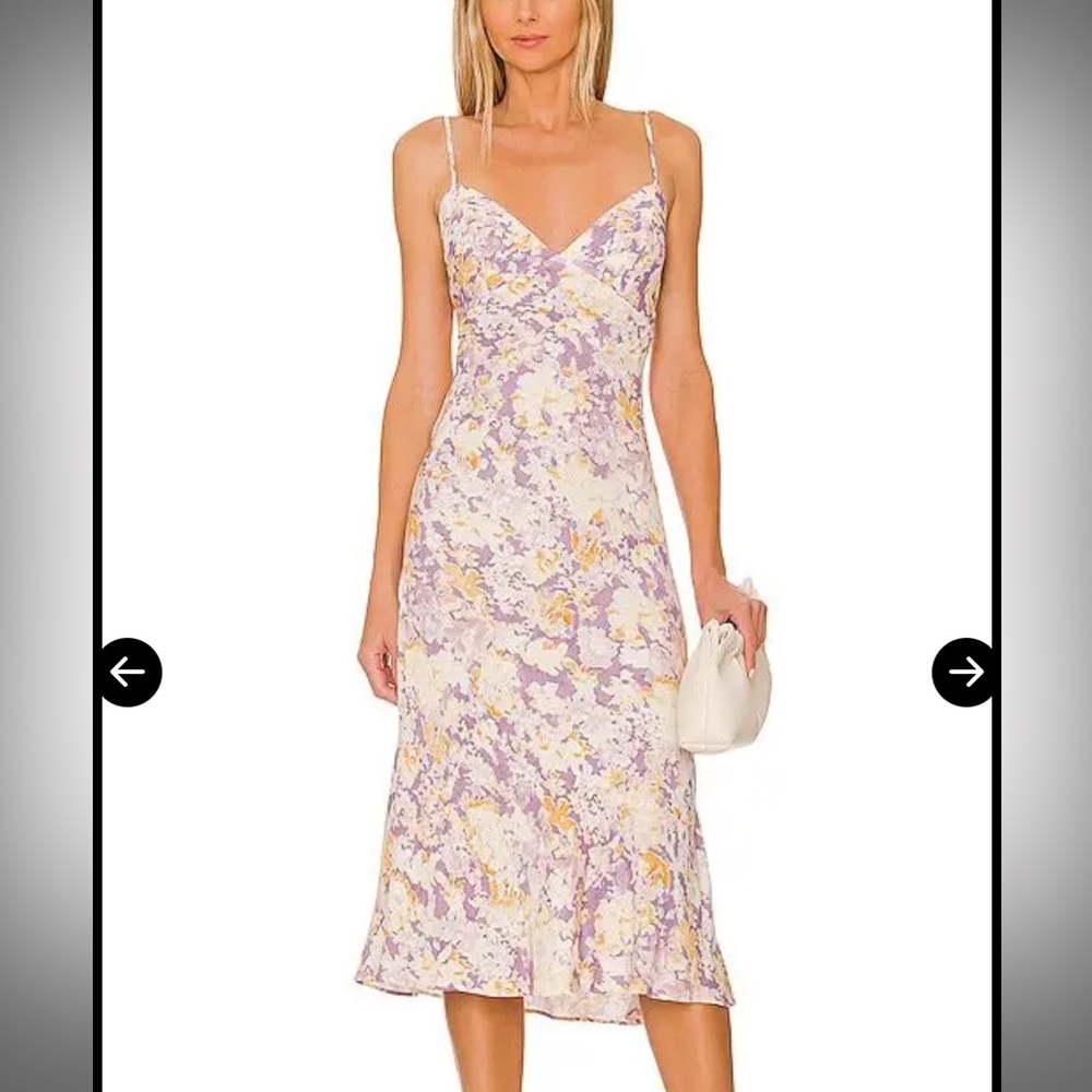 REVOLVE Yellow Midi Dress with Vibrant Elegance